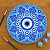 Disco de Madera - Mandala ojo turco