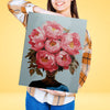 Flowered Woman - Pintar Números®