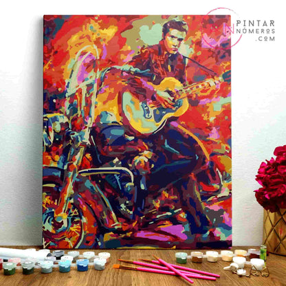 Elvis Presley Guitar - Pintar Números®