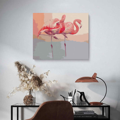 Standing Flamingos - Pintar Números®