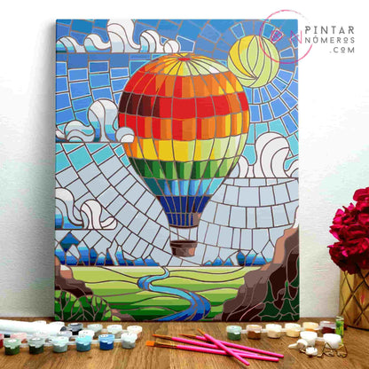 Balloon Flight by Natalia Zagorii - Pintar Números®