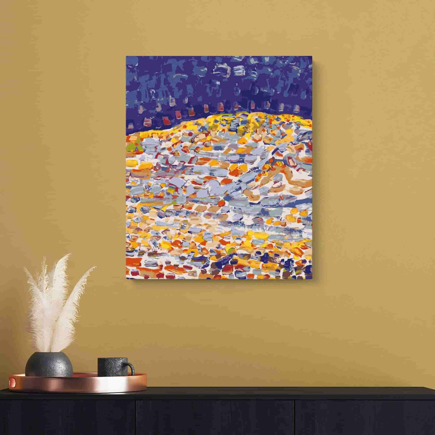 Dune II by Piet Mondrian - Pintar Números®