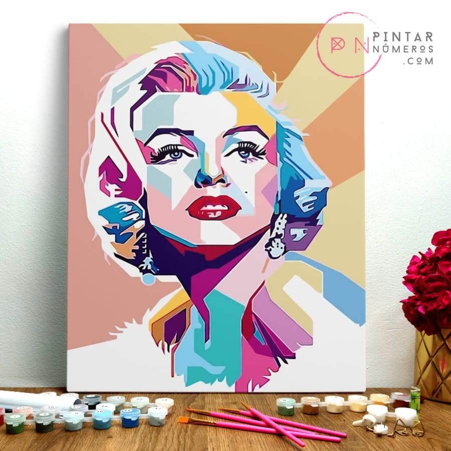PINTAR NÚMEROS _ Marilyn Monroe - Pintar por numeros
