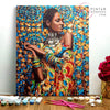 PINTAR NÚMEROS _ Belleza Africana - Pintar por numeros
