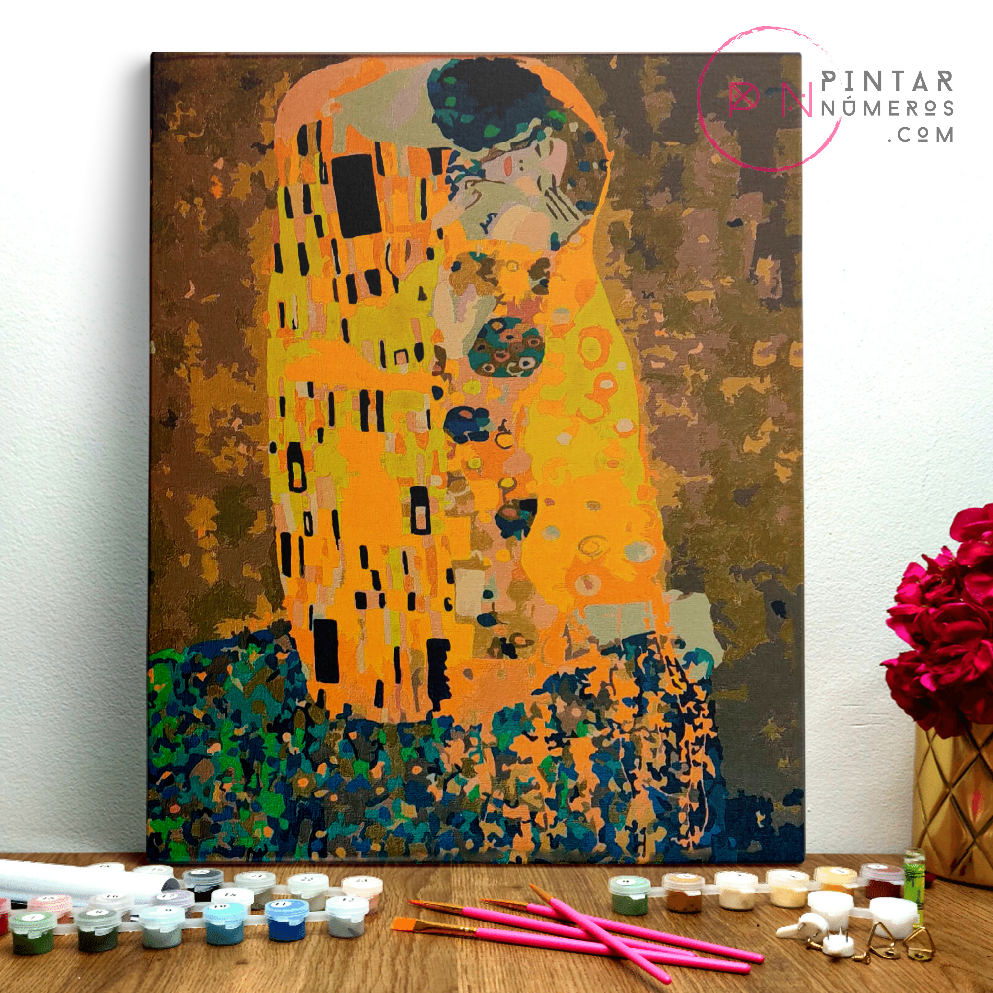 PINTAR NÚMEROS _ El Beso de Gustav Klimt - Pintar Números® • 696⁣090⁣522 📞