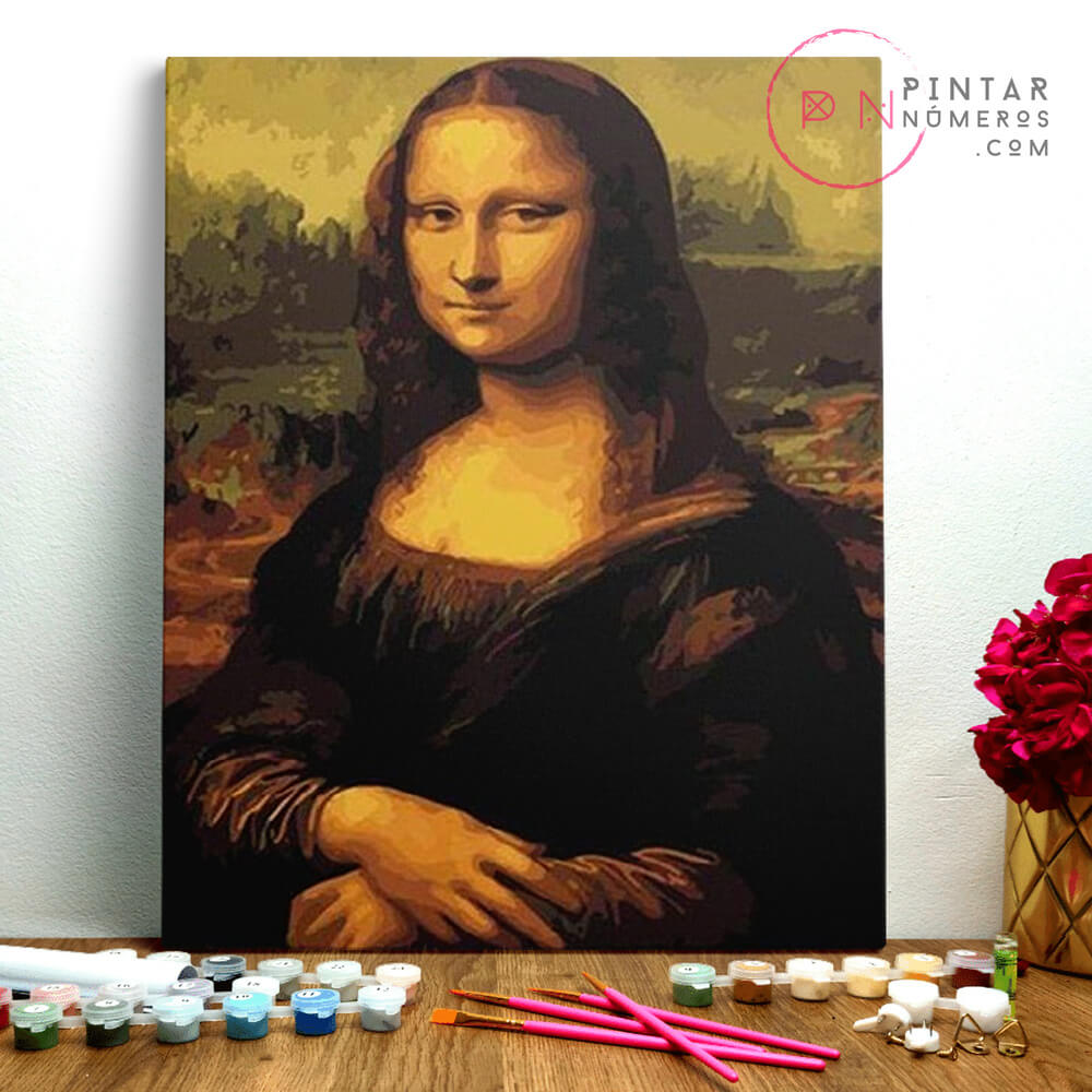 PINTAR NÚMEROS _ Mona Lisa de Leonardo da Vinci - Pintar Números® • 696⁣090⁣522 📞